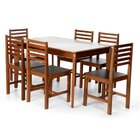 Conjunto Mesa De Jantar Camile 135x80 Cm E 6 Cadeiras Luna As