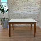 Conjunto Mesa De Jantar Camile 135x80 Cm E 6 Cadeiras Luna Es