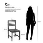 Conjunto Mesa De Jantar Camile Quadrada E 4 Cadeiras Luna Ass