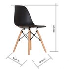 Conjunto Mesa De Jantar Com 1 Banco E 4 Cadeiras Eames Base M