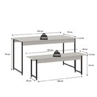 Conjunto Mesa De Jantar Com 1 Banco E 4 Cadeiras Eames Base M