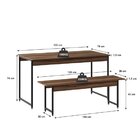Conjunto Mesa De Jantar Com 1 Banco Estilo Industrial Active