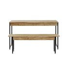 Conjunto Mesa De Jantar Com 1 Banco Estilo Industrial Active