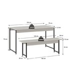 Conjunto Mesa De Jantar Com 2 Banco E 2 Cadeiras Eames Base M