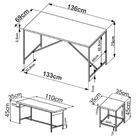 Conjunto Mesa De Jantar Com 4 Bancos Est Aço Steel Quadra 279