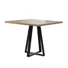 Conjunto Mesa De Jantar Com 4 Cadeiras Estofadas Pés Metálico