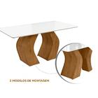 Conjunto Mesa De Jantar Com 6 Cadeiras Canela Champagne Santo