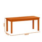 Conjunto Mesa De Jantar Com 8 Cadeiras Estofadas Madeira Maci