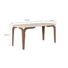 Conjunto Mesa De Jantar Com 8 Cadeiras Rubi Gold Amêndoa/03a