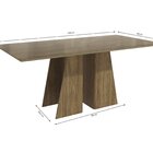 Conjunto Mesa De Jantar Com Tampo Retangular E 6 Cadeiras Nog
