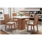 Conjunto Mesa De Jantar Dakota Com 4 Cadeiras Cel Móveis Off