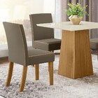 Conjunto Mesa De Jantar Dora Com 4 Cadeiras Maris Nature/off
