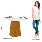 Conjunto Mesa De Jantar Dora Com 4 Cadeiras Vita Nature/off W
