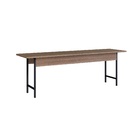 Conjunto Mesa De Jantar E 2 Bancos Com Estrutura Aço Artetube