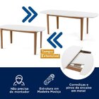 Conjunto Mesa De Jantar E 4 Cadeiras Tiê Cabecasa Madeiraorig