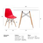 Conjunto Mesa De Jantar Eames 120cm + 6 Cadeiras Eames Eiffel