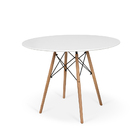 Conjunto Mesa De Jantar Eiffel 100cm Branca Com 4 Cadeiras Ch