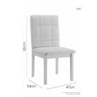 Conjunto Mesa De Jantar Elegance Cinamomo 1,80 M Com 6 Cadeir