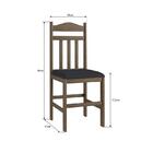 Conjunto Mesa De Jantar Elegante 4 Cadeiras Assento Estofado