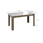 Conjunto Mesa De Jantar Elegante 4 Cadeiras Assento Estofado