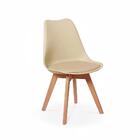 Conjunto Mesa De Jantar Em Madeira 150x80 Vértice + 4 Cadeira