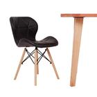 Conjunto Mesa De Jantar Em Madeira 150x80 Vértice + 4 Cadeira