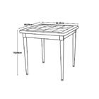 Conjunto Mesa De Jantar Em Madeira Imbuia Com Azulejo + 2 Cad