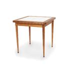 Conjunto Mesa De Jantar Em Madeira Imbuia Com Azulejo + 2 Cad