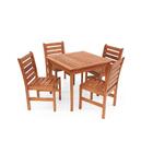 Conjunto Mesa De Jantar Em Madeira Maciça Com 4 Cadeiras Maga