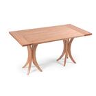 Conjunto Mesa De Jantar Em Madeira Retangular Com 2 Bancos -