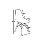 Conjunto Mesa De Jantar Em Vidro 90cm Com 2 Cadeiras Eiffel T