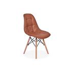 Conjunto Mesa De Jantar Em Vidro 90cm Com Base Vértice + 4 Ca