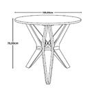 Conjunto Mesa De Jantar Encaixe Itália 100cm Com 4 Cadeiras E