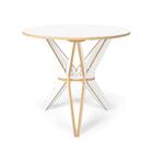 Conjunto Mesa De Jantar Encaixe Itália 90cm Com 2 Cadeiras Ea