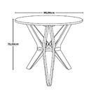 Conjunto Mesa De Jantar Encaixe Itália 90cm Com 4 Cadeiras Ea