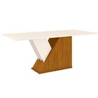 Conjunto Mesa De Jantar Epic Com 8 Cadeiras Vita Nature/off W