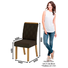 Conjunto Mesa De Jantar Epic Com 8 Cadeiras Vita Nature/off W