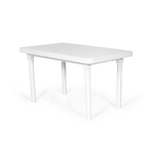 Conjunto Mesa De Jantar França 140x80cm Branca Com 4 Cadeiras