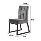 Conjunto Mesa De Jantar Gênova 4 Cadeiras Estofadas Gênova Ye