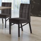 Conjunto Mesa De Jantar Gênova 4 Cadeiras Estofadas Pés Metál