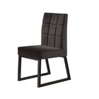 Conjunto Mesa De Jantar Gênova 4 Cadeiras Estofadas Pés Metál