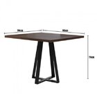 Conjunto Mesa De Jantar Gênova 4 Cadeiras Estofadas Pés Metál