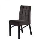 Conjunto Mesa De Jantar Gênova 4 Cadeiras Estofadas Pés Metál