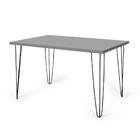 Conjunto Mesa De Jantar Hairpin 130x80 Volpi Com 4 Cadeiras E