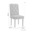 Conjunto Mesa De Jantar Harpa Grafite 1,60 M Com 6 Cadeiras D