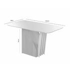 Conjunto Mesa De Jantar Harpa Off White 1,20 M Com 4 Cadeiras