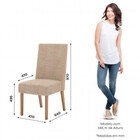 Conjunto Mesa De Jantar Henn Adriana Tampo De Vidro Com 6 Cad