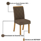 Conjunto Mesa De Jantar Henn Vértice Com 04 Cadeiras Vita 900