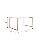 Conjunto Mesa De Jantar Industrial Com 4 Cadeiras Base Madeir