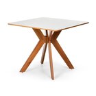 Conjunto Mesa De Jantar Isadora E Cadeiras Luna Estofadas Mad